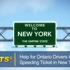 Help for Ontario Drivers Issued a Speeding Ticket in New York ontariospeedingticketnewyork